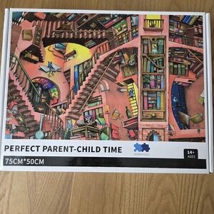 1000 Piece Jigsaw Puzzle Staircase And Bookcase Maze